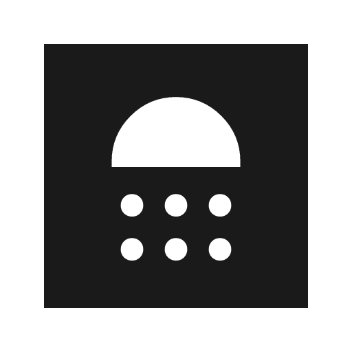 Bathroom sharp icon, sharp-cornered style, from Material Symbols Light