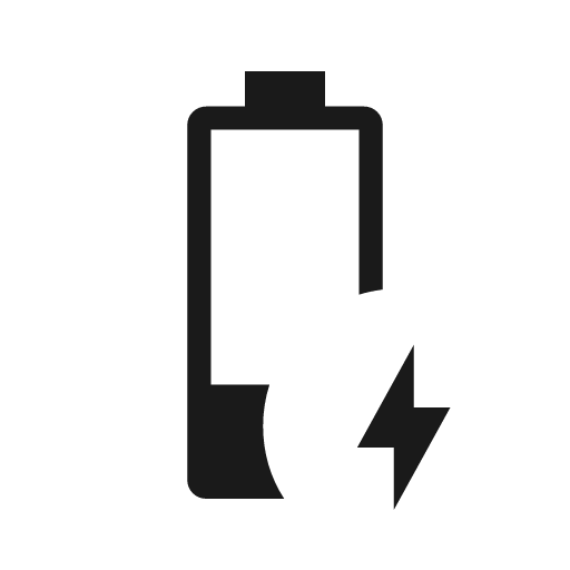 Battery charging 30 icon, solid style, from Material Symbols Light