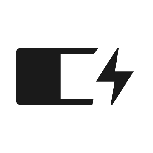 Battery charging 50 2 icon, solid style, from Material Symbols Light