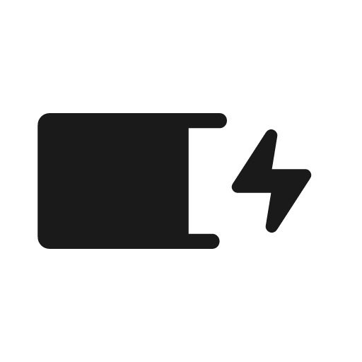 Battery charging 80 2 rounded icon, rounded style, from Material Symbols Light