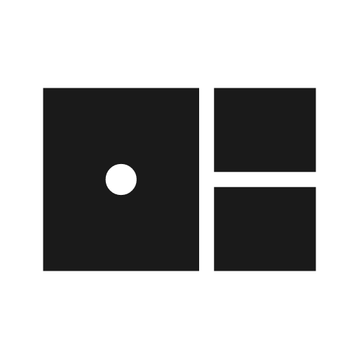 Bento sharp icon, sharp-cornered style, from Material Symbols Light