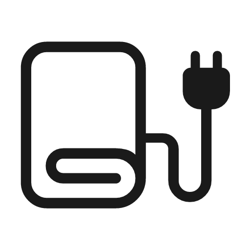 Blanket outline rounded icon, rounded style, from Material Symbols Light