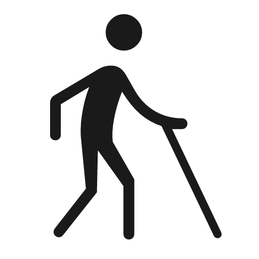 Blind rounded icon, rounded style, from Material Symbols Light