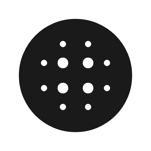 Blur circular icon, solid style, from Material Symbols Light
