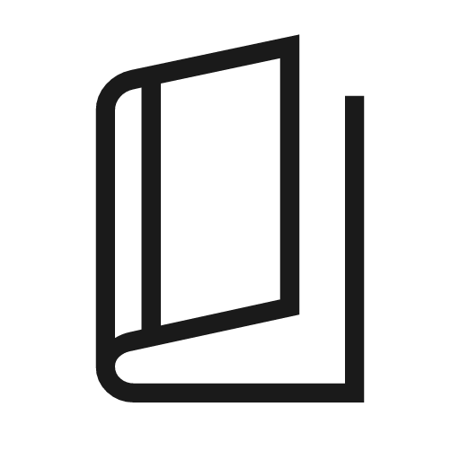 Book 5 outline icon, outline style, from Material Symbols Light
