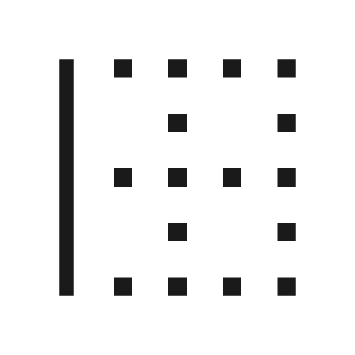 Border left icon, solid style, from Material Symbols Light