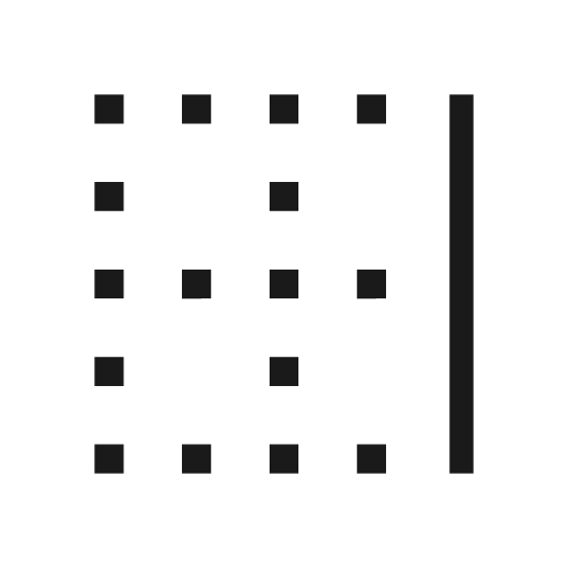 Border right icon, solid style, from Material Symbols Light