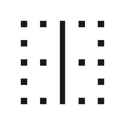 Border vertical icon, solid style, from Material Symbols Light