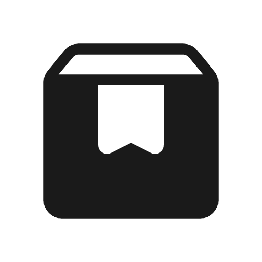 Box rounded icon, rounded style, from Material Symbols Light