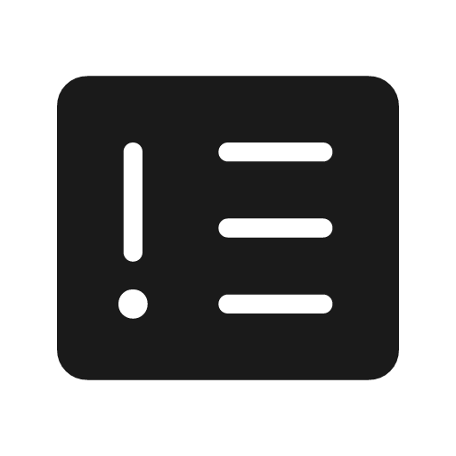 Breaking news rounded icon, rounded style, from Material Symbols Light