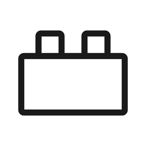Brick outline rounded icon, rounded style, from Material Symbols Light