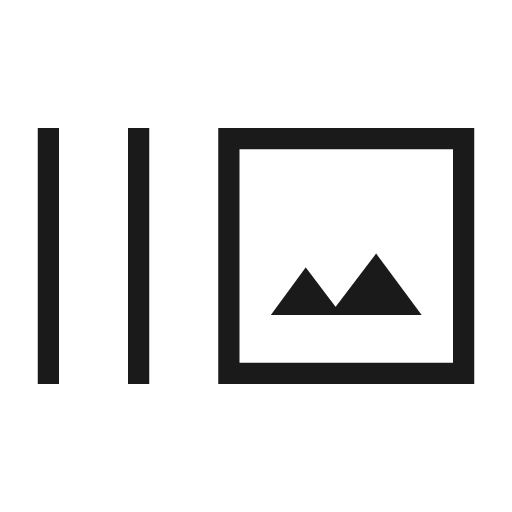 Burst mode outline sharp icon, sharp-cornered style, from Material Symbols Light