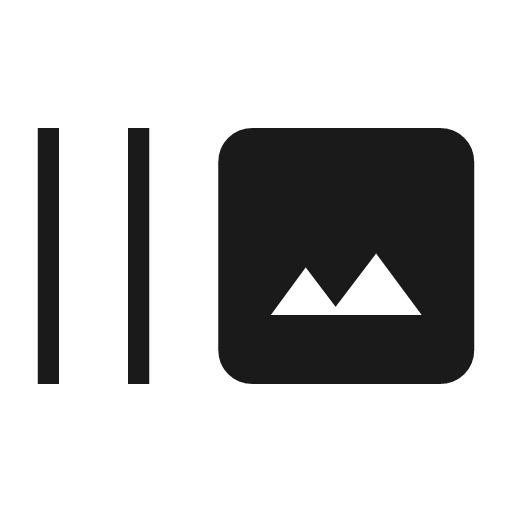 Burst mode icon, solid style, from Material Symbols Light