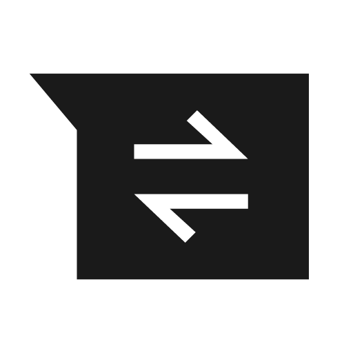Business messages sharp icon, sharp-cornered style, from Material Symbols Light