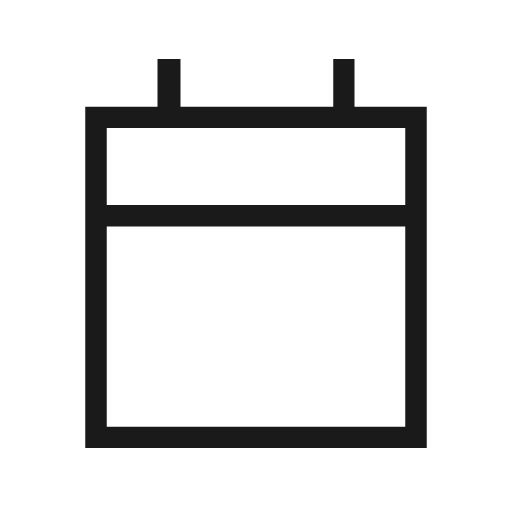 Calendar today outline sharp icon, sharp-cornered style, from Material Symbols Light
