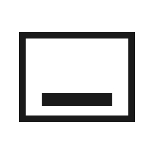Call to action outline sharp icon, sharp-cornered style, from Material Symbols Light