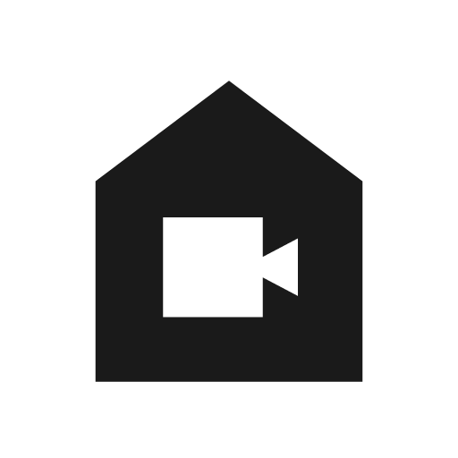 Camera indoor sharp icon, sharp-cornered style, from Material Symbols Light