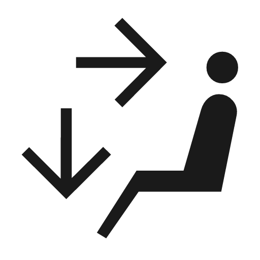 Car fan mid low right sharp icon, sharp-cornered style, from Material Symbols Light
