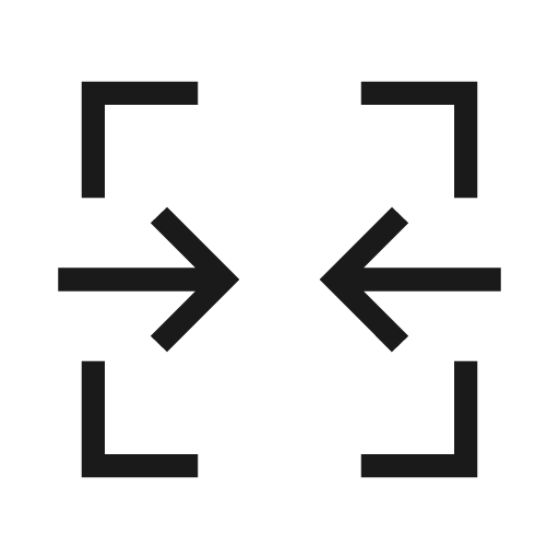 Cell merge icon, solid style, from Material Symbols Light
