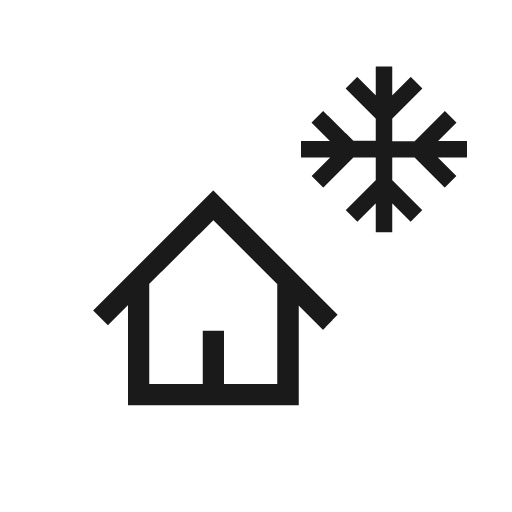 Chalet outline icon, outline style, from Material Symbols Light