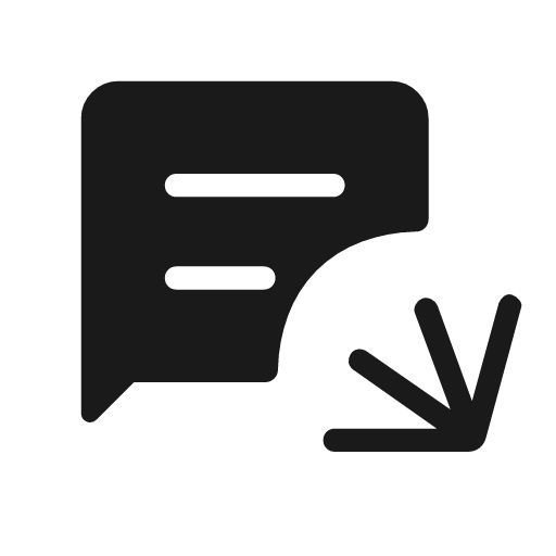 Chat apps script rounded icon, rounded style, from Material Symbols Light
