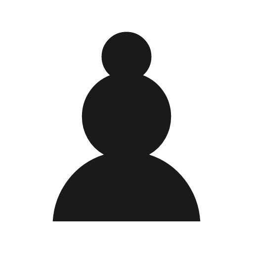 Chess pawn 2 icon, solid style, from Material Symbols Light