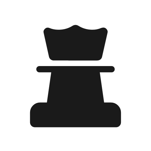 Chess rounded icon, rounded style, from Material Symbols Light