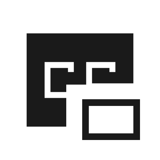 Closed caption display sharp icon, sharp-cornered style, from Material Symbols Light