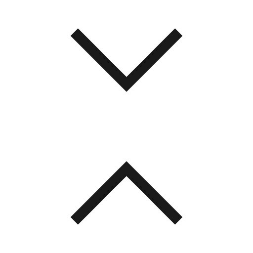 Collapse all icon, solid style, from Material Symbols Light