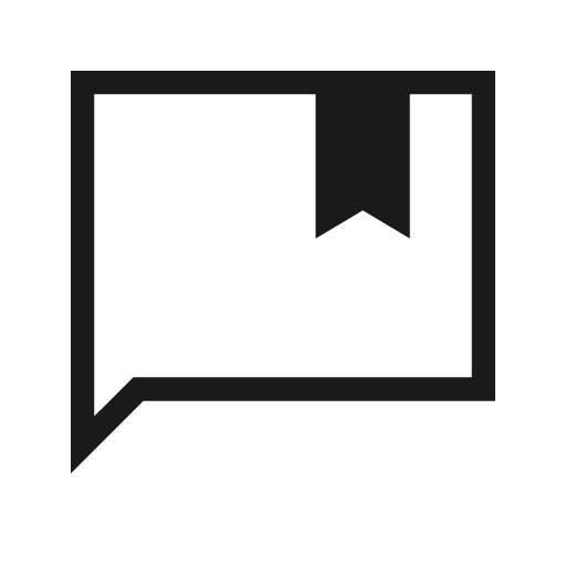 Comment bank outline sharp icon, sharp-cornered style, from Material Symbols Light