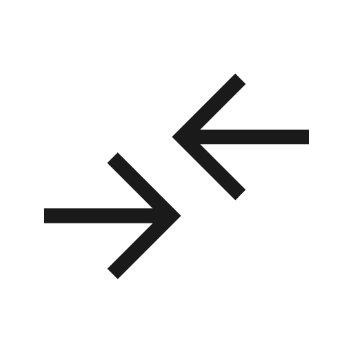 Compare arrows icon, solid style, from Material Symbols Light