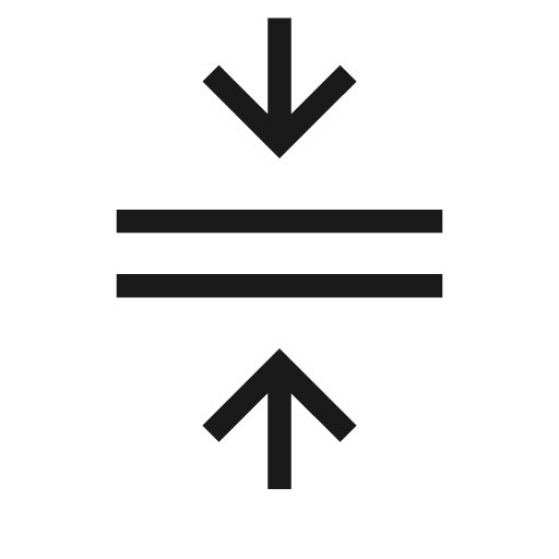 Compress icon, solid style, from Material Symbols Light