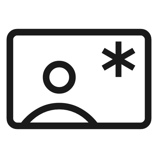 Contact emergency outline icon, outline style, from Material Symbols Light