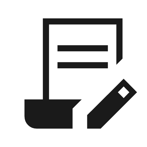 Contract edit sharp icon, sharp-cornered style, from Material Symbols Light