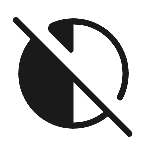 Contrast rtl off rounded icon, rounded style, from Material Symbols Light