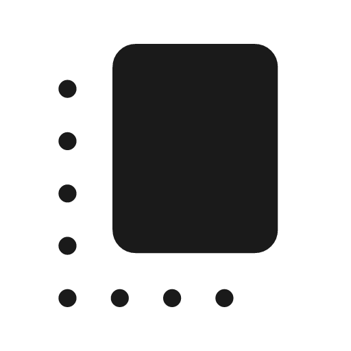 Copy all rounded icon, rounded style, from Material Symbols Light