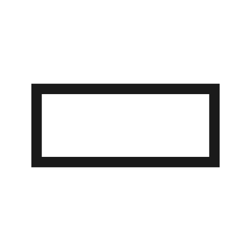 Crop 21 9 outline sharp icon, sharp-cornered style, from Material Symbols Light
