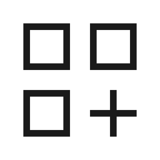 Dashboard customize outline icon, outline style, from Material Symbols Light