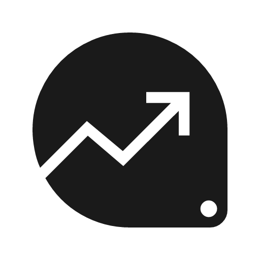 Data exploration icon, solid style, from Material Symbols Light