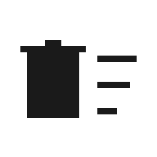 Delete sweep sharp icon, sharp-cornered style, from Material Symbols Light