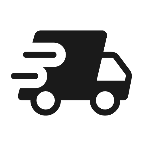 Delivery truck speed rounded icon, rounded style, from Material Symbols Light