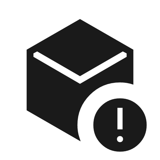 Deployed code alert sharp icon, sharp-cornered style, from Material Symbols Light