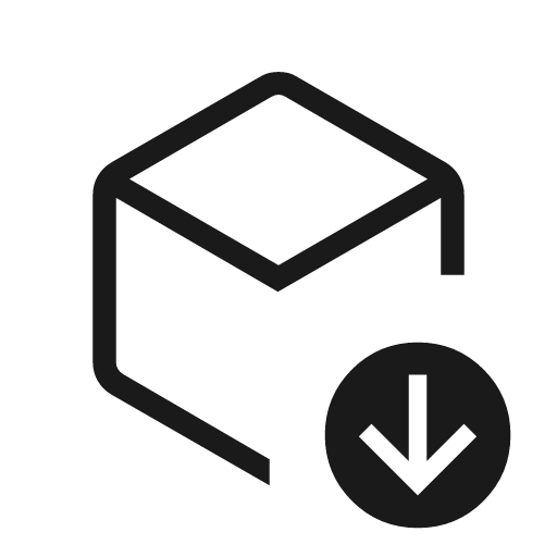Deployed code update outline icon, outline style, from Material Symbols Light
