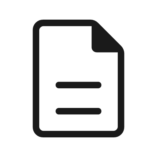 Description outline rounded icon, rounded style, from Material Symbols Light