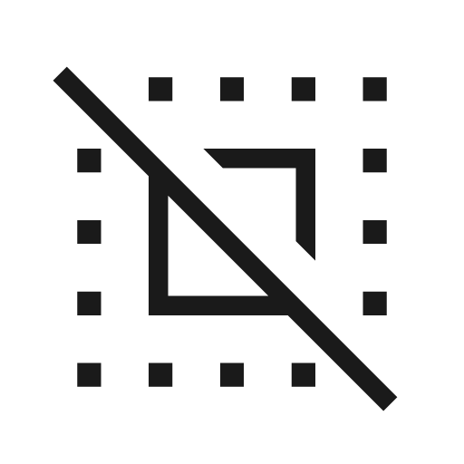 Deselect sharp icon, sharp-cornered style, from Material Symbols Light