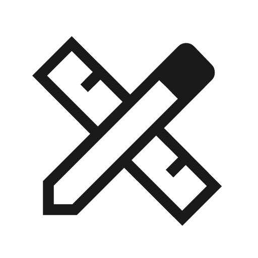 Design services outline icon, outline style, from Material Symbols Light