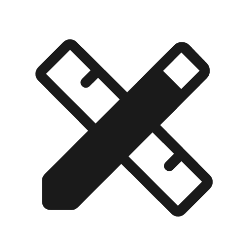 Design services rounded icon, rounded style, from Material Symbols Light