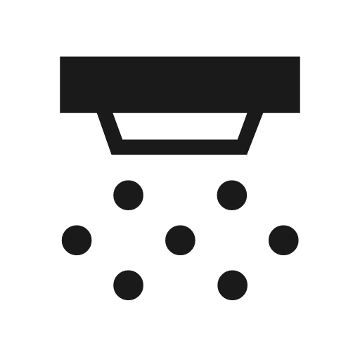 Detector co sharp icon, sharp-cornered style, from Material Symbols Light