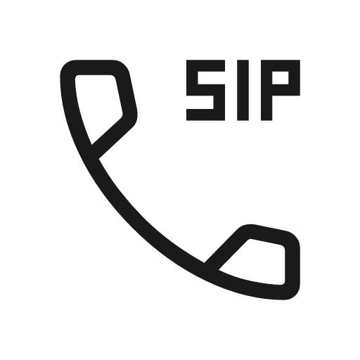 Dialer sip outline icon, outline style, from Material Symbols Light