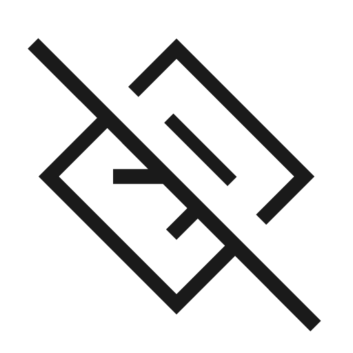 Directions alt off outline sharp icon, sharp-cornered style, from Material Symbols Light